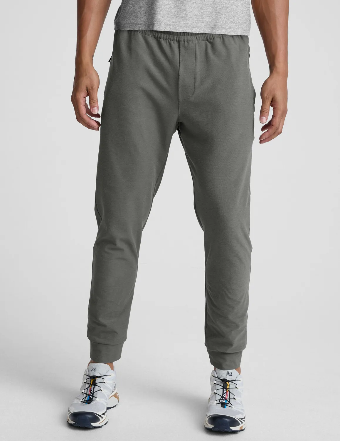 Beyond Yoga Spacedye Freefit joggerbyxor shadow gray heather slim fit
