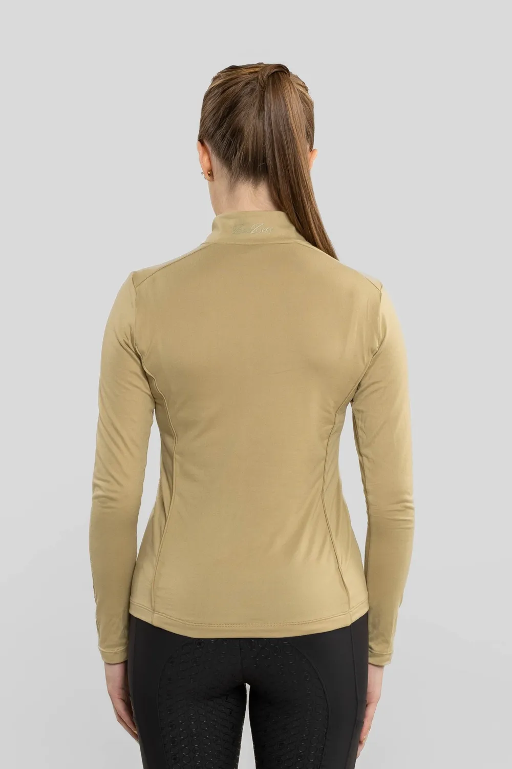 ZacZess Valencia Green Fog base layer ridtröja halvzip