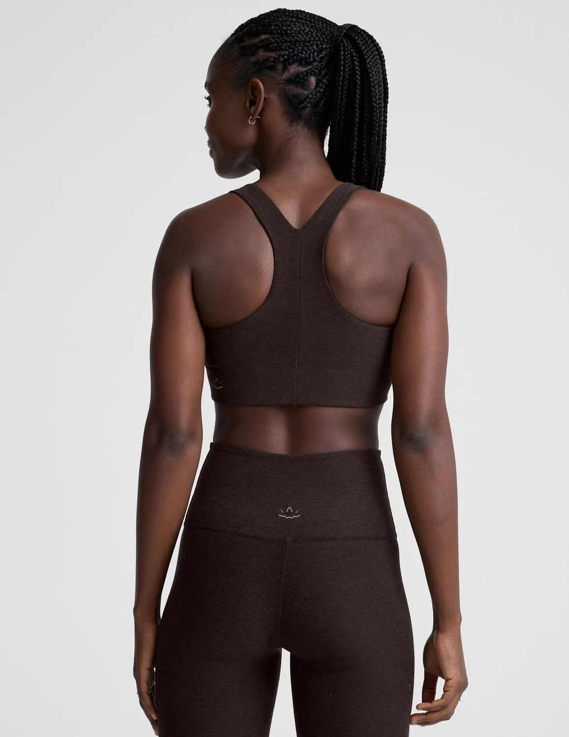 Beyond Yoga Spacedye Simplicity Long Line Bra 2.0 sport-bh Choklad