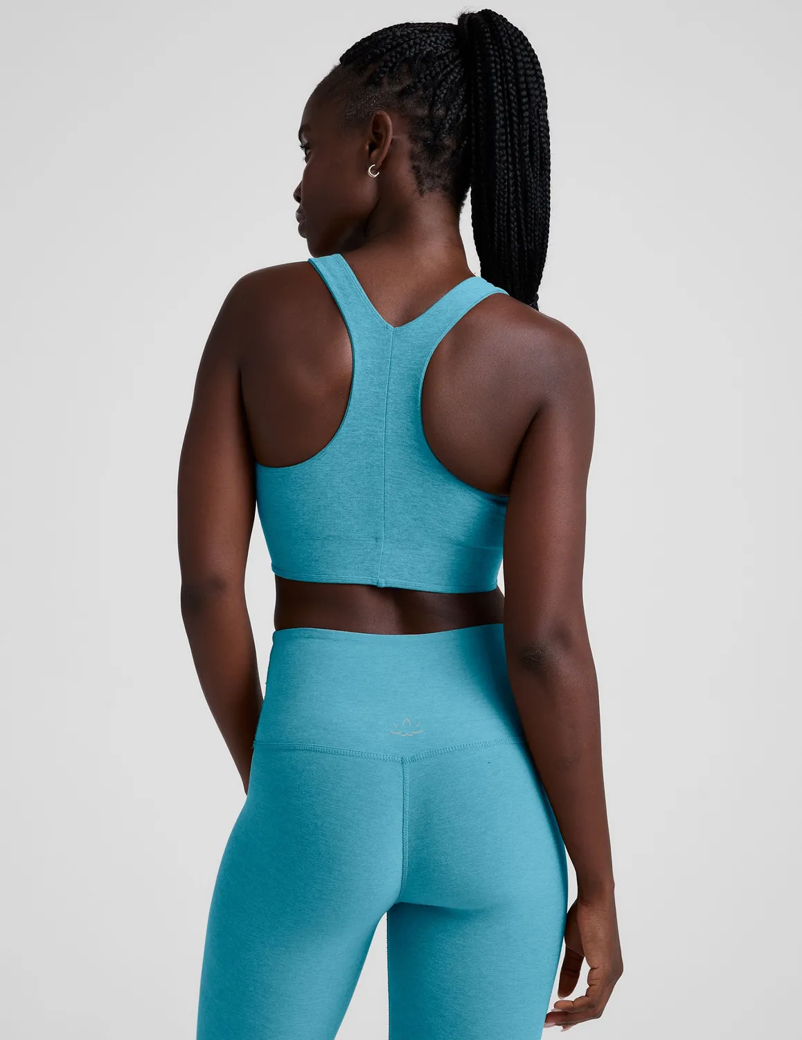 Beyond Yoga Spacedye Simplicity Long Line Bra 2.0 sportbh Surfer Blue mellanstöd
