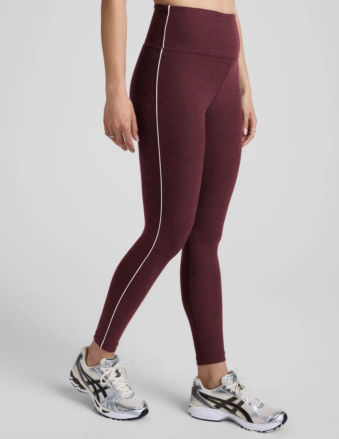Beyond Yoga Spacedye Ready Midi Legging Midnight Burgundy stretch