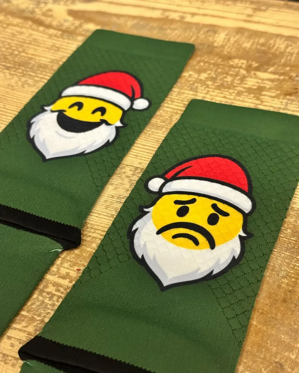 MB Wear Fun Evo Babbo Green cykelstrumpor grön jul