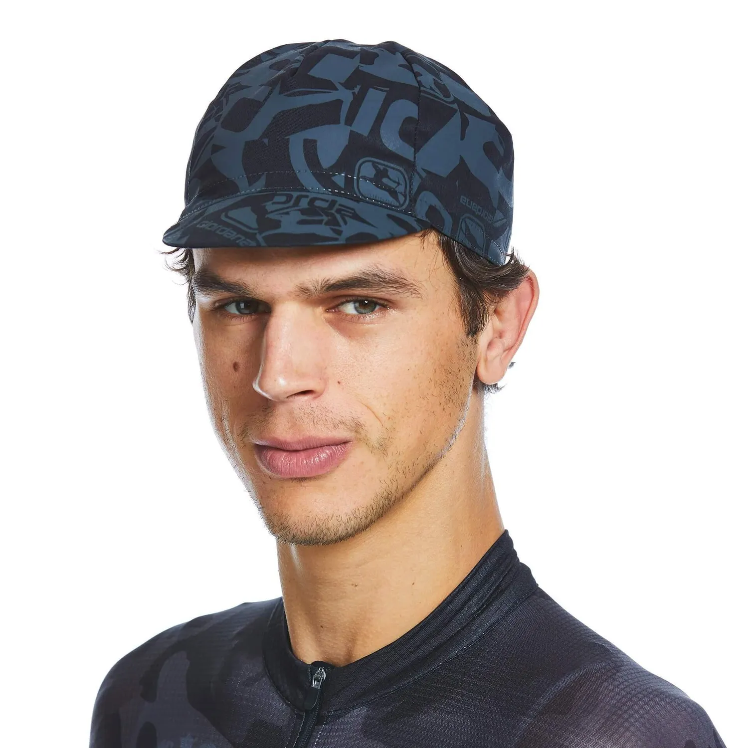 Giordana Camo cykelkeps bomull svart klassisk
