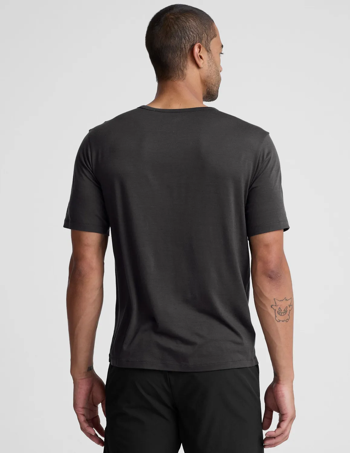 Beyond Yoga Merino Wool Crew t-shirt herr black ash ull