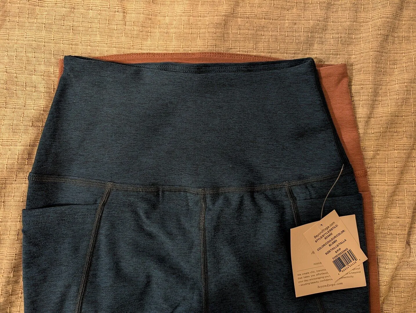 Beyond Yoga Spacedye Out Of Pocket High Waisted Midi Legging Sunset Violet Heather