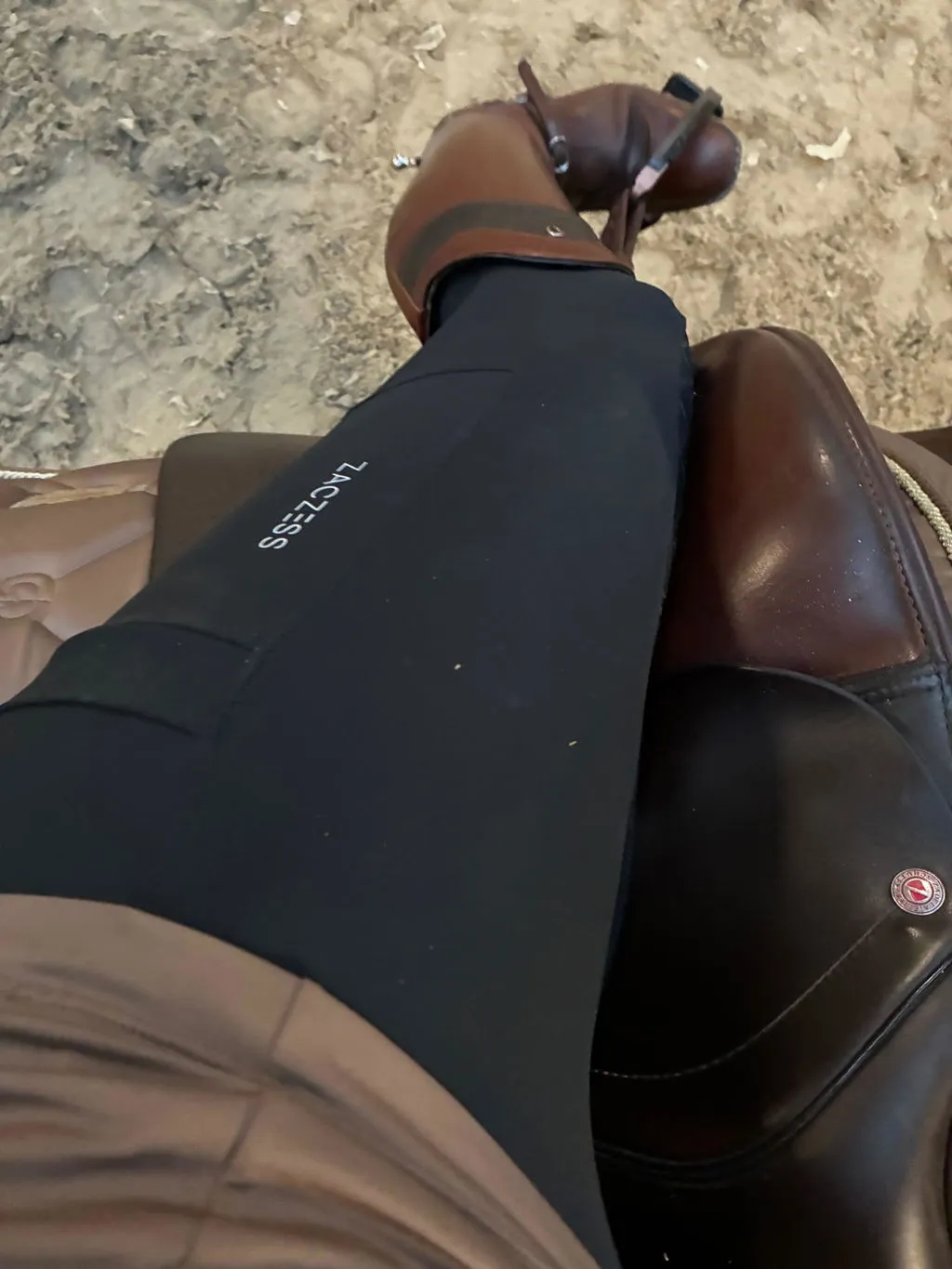 ZacZess Ohio Black ridleggings plus stora storlekar