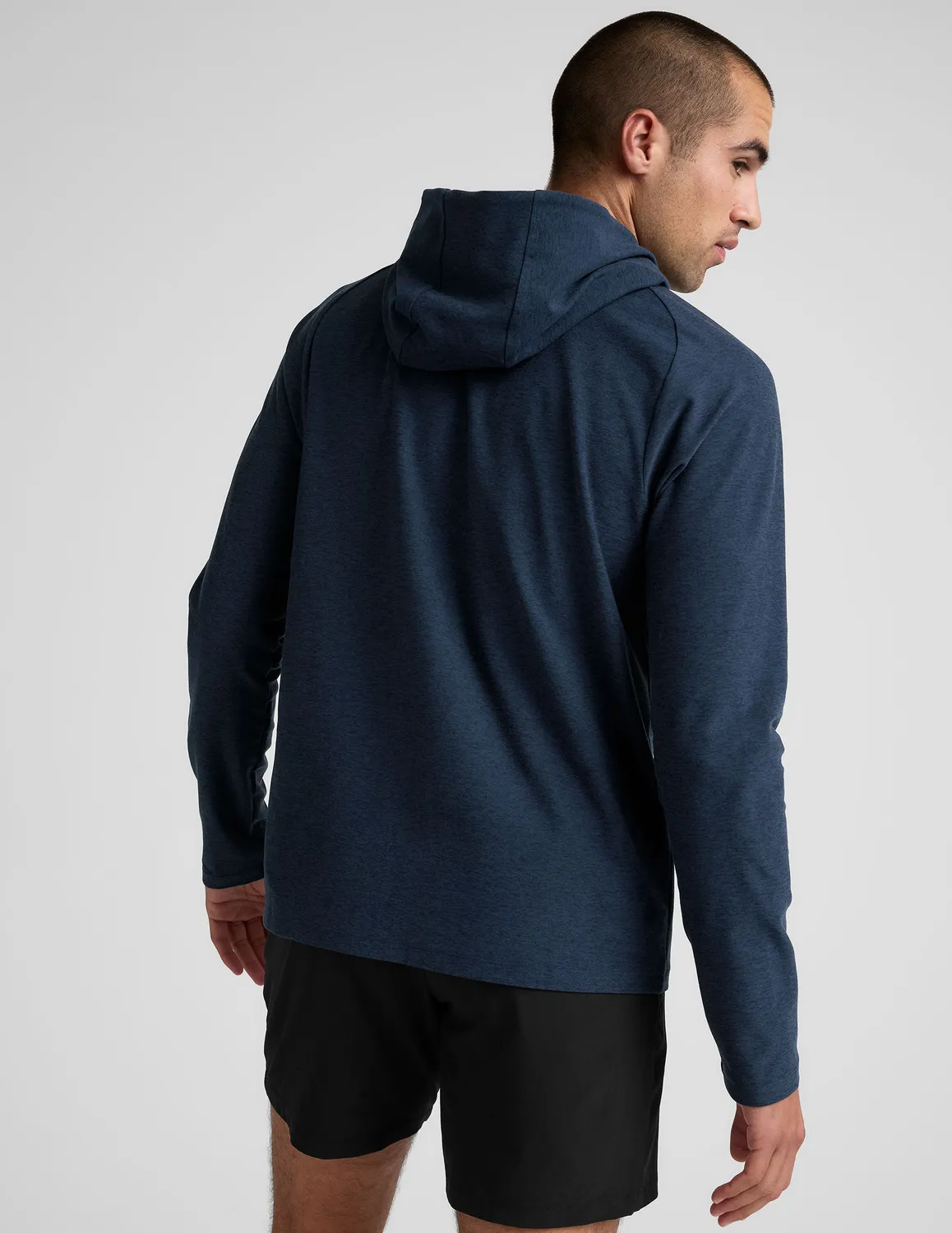 Beyond Yoga Spacedye Go-To hoodie herr navy fukttransporterande