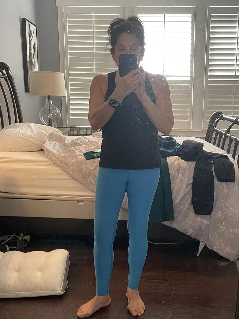 Beyond Yoga Spacedye Mid-Rise Legging tights Malibu Lagoon Heather