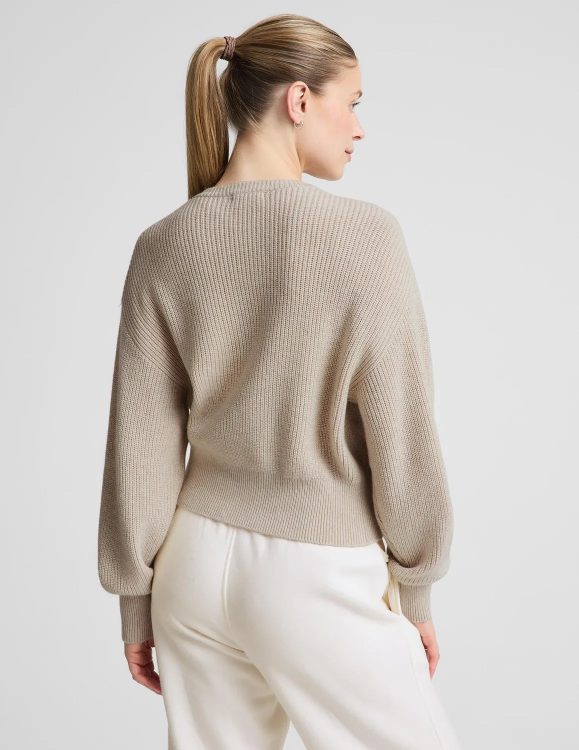 Beyond Yoga Two-Way Zip Cardigan kofta Oat Heather