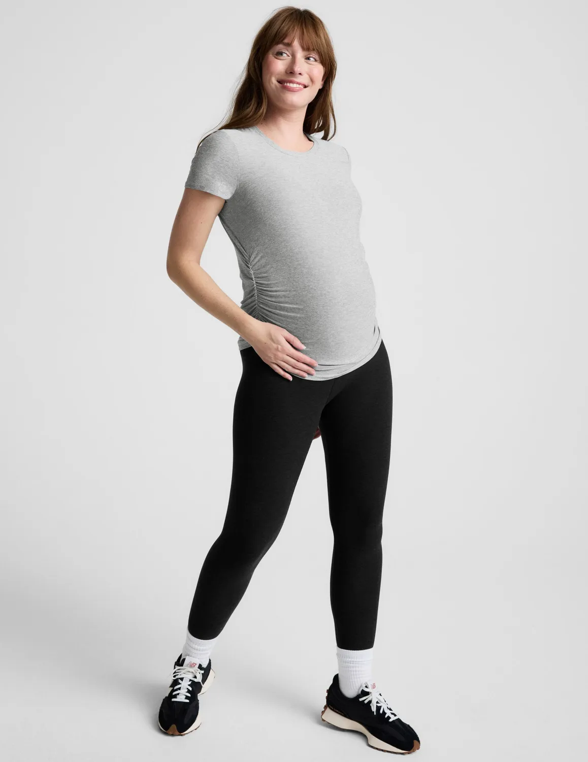 Beyond Yoga Featherweight One & Only Maternity Tee grå lång