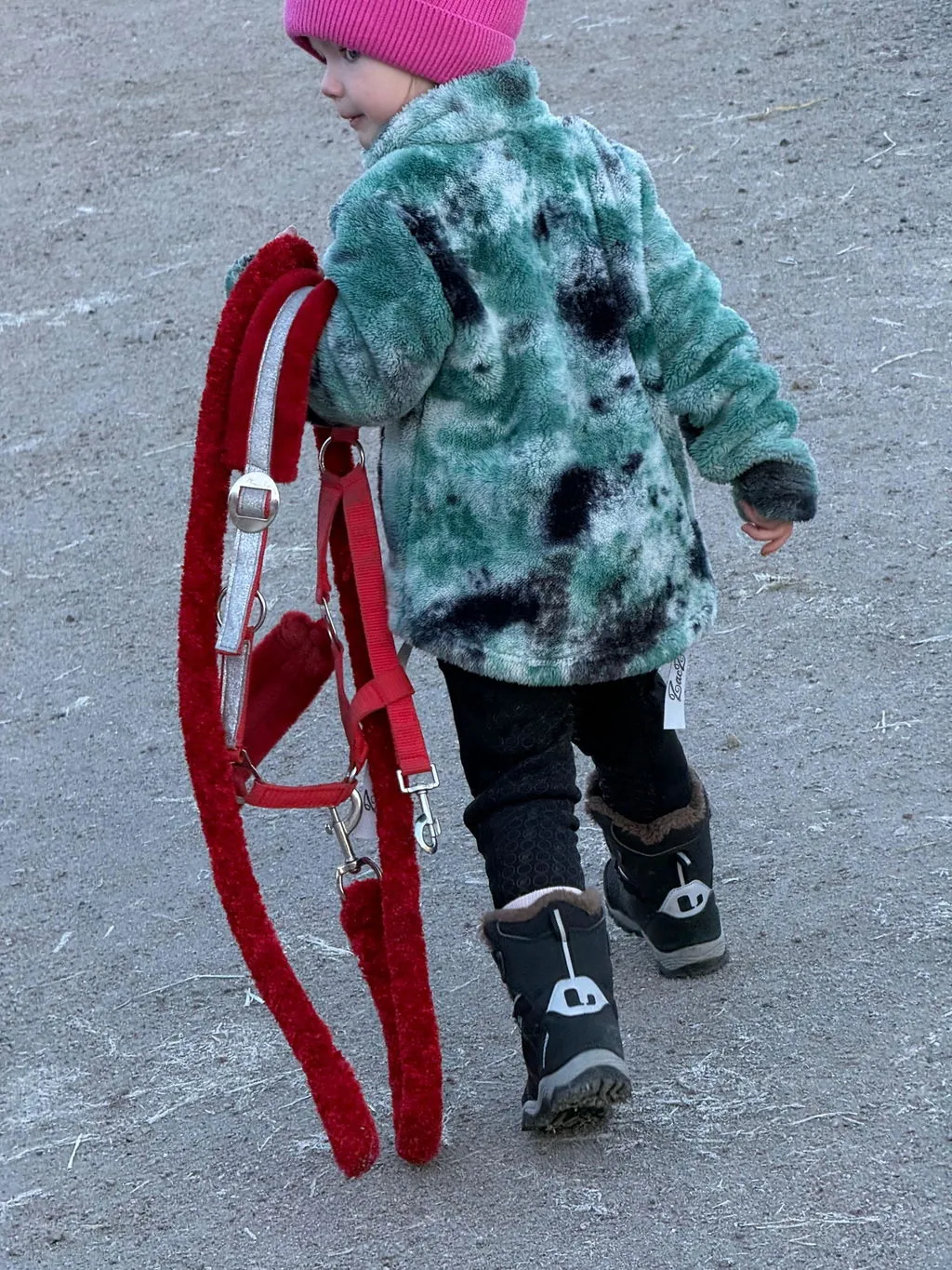 ZacZess Teddy Winter Leggings ridleggings grön teddyfodrad