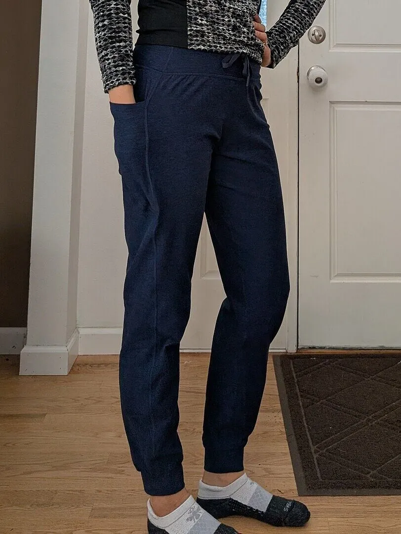 Beyond Yoga Spacedye Go Pocket Jogger mjukisbyxor mörkbrun med fickor