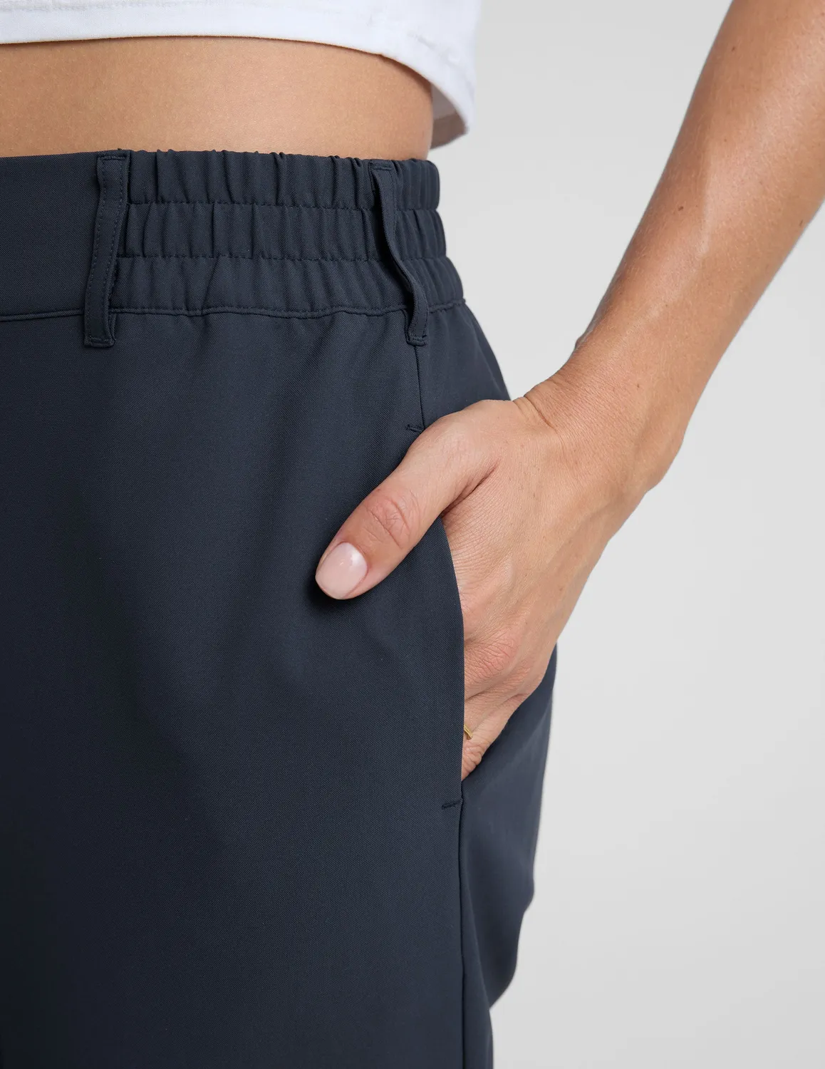 Beyond Yoga Status Tapered Pant byxor Nocturnal Navy blå