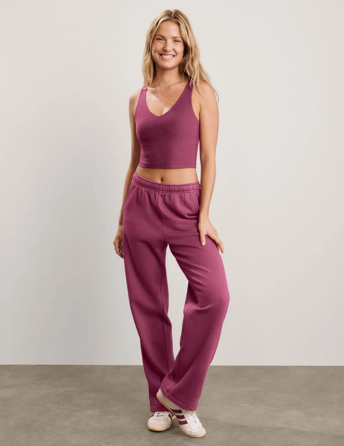 Beyond Yoga Spacedye Good Day Cropped Tank croptopp Pomegranate Heather