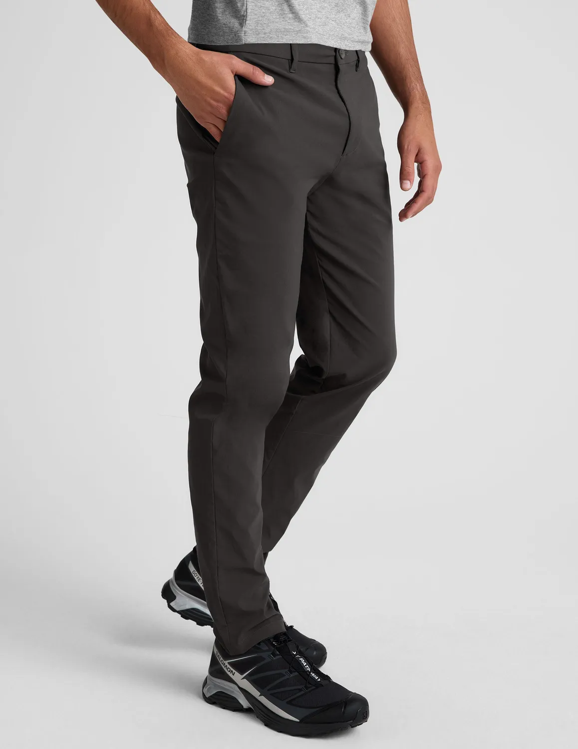 Beyond Yoga Element Chino Trouser 32" chinos herr Black Ash stretch