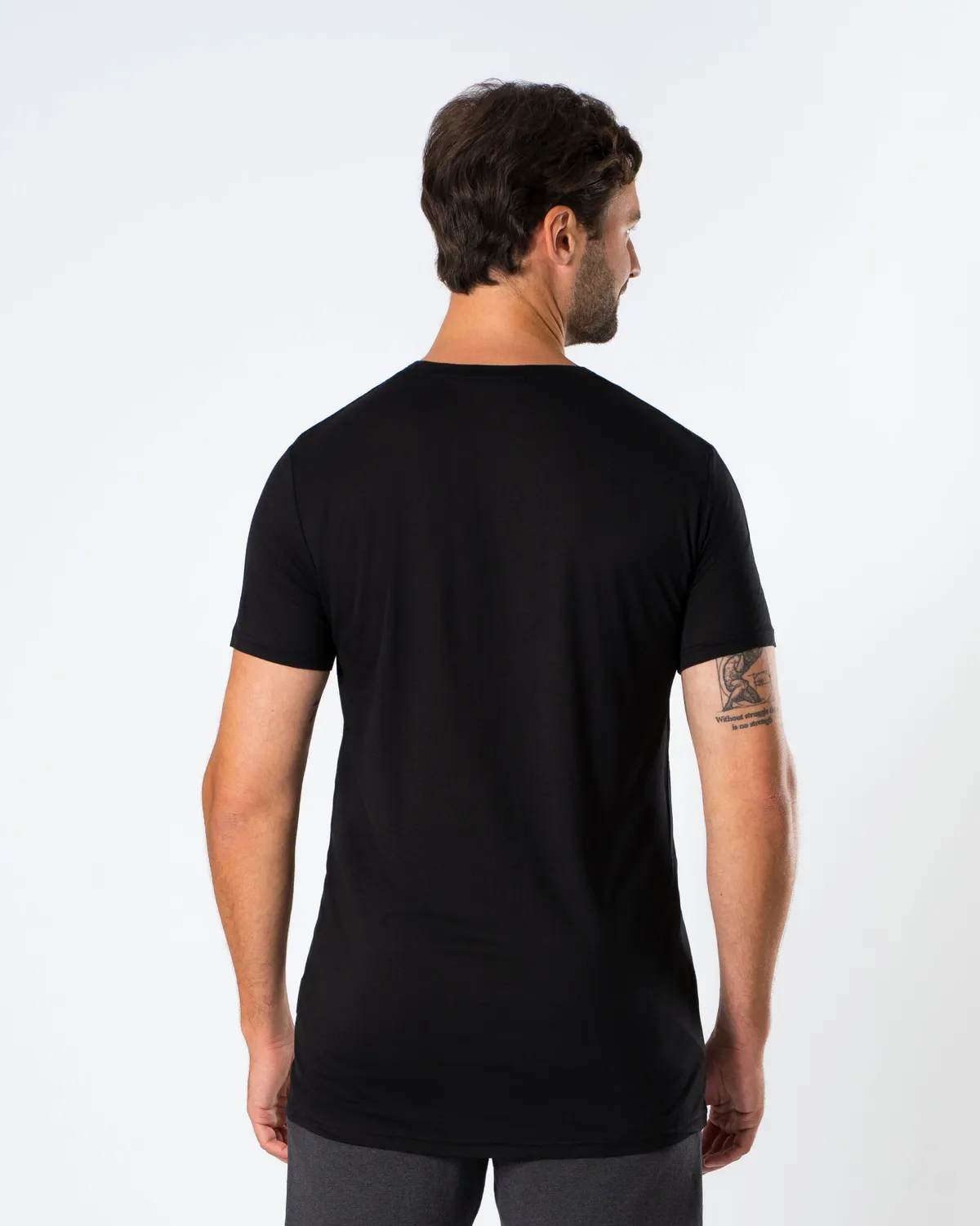 Tripulse Natural Performance Extra Long t-shirt herr midnight black