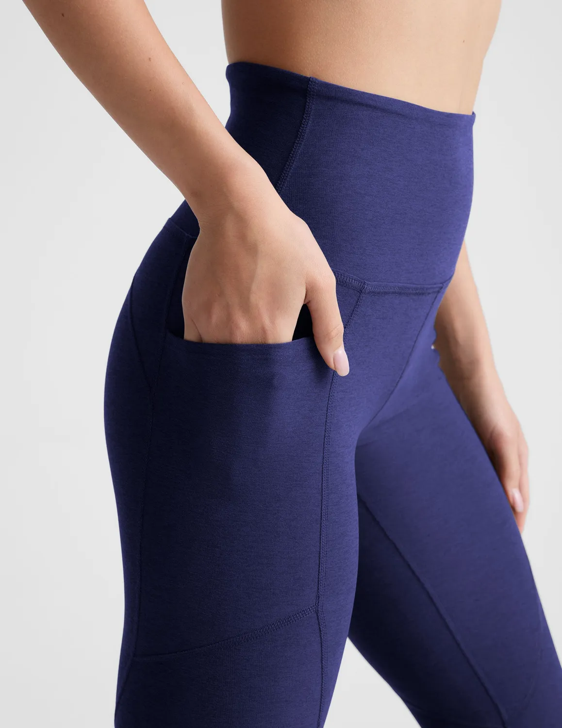 Beyond Yoga Spacedye Equipped Pocket Midi Legging tights Eternal Blue Heather