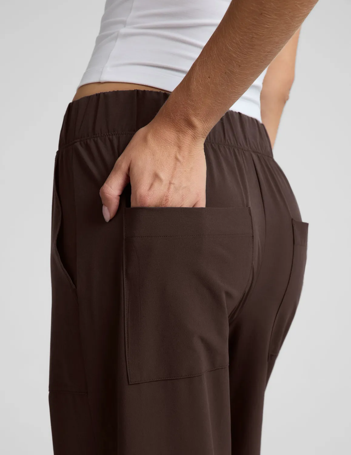 Beyond Yoga Easy Wide Leg Pant 31" byxor Dark Chocolate vida