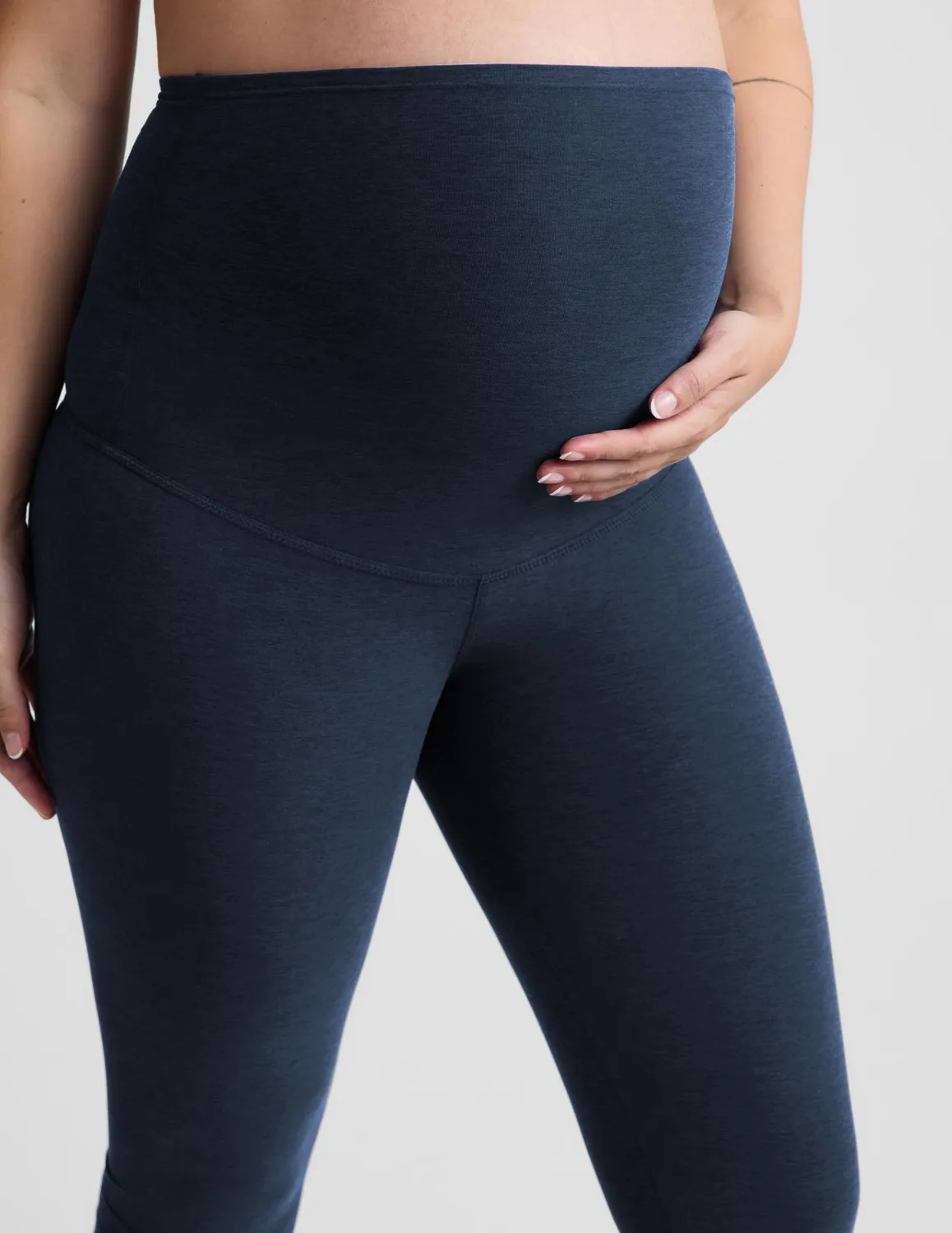 Beyond Yoga Spacedye gravidleggings pedal pusher marinblå