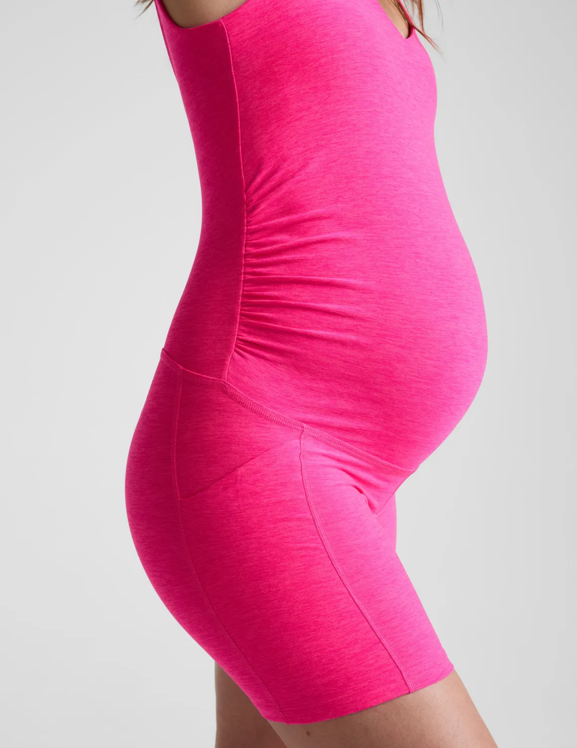 Beyond Yoga Spacedye Movin Mama gravidjumpsuit Pink Glow Heather