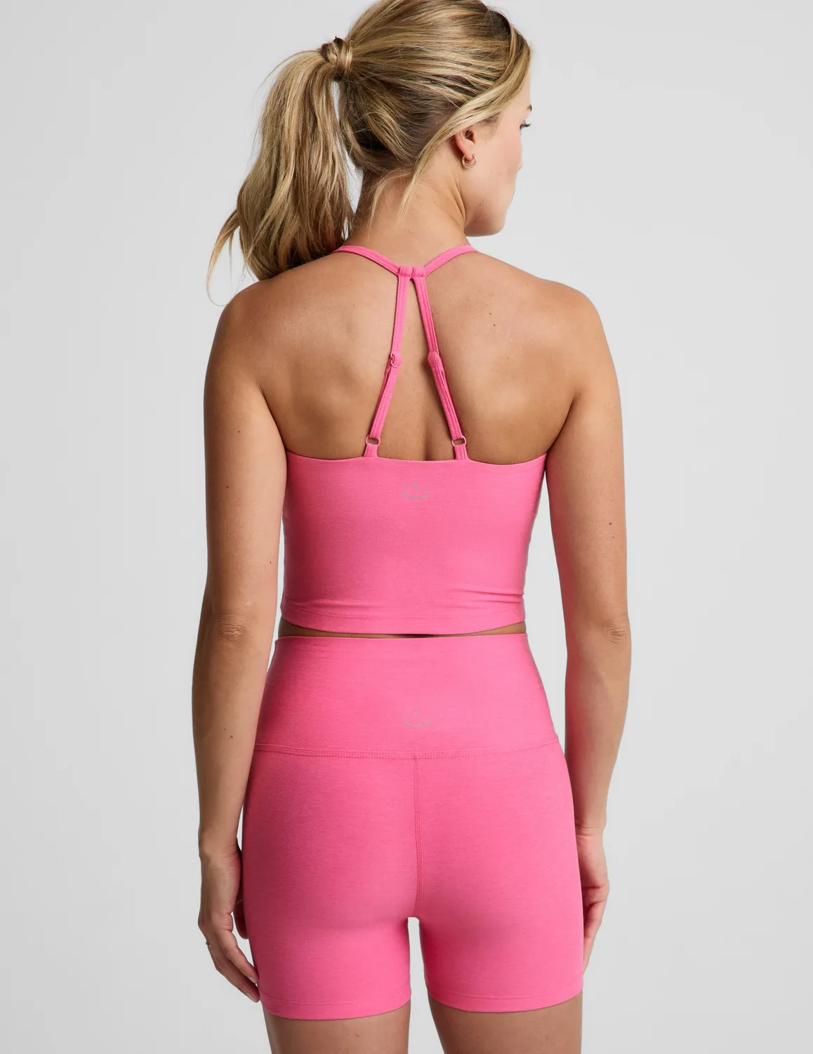 Beyond Yoga Spacedye Make It Strappy Tank träningslinne Luscious Pink Heather