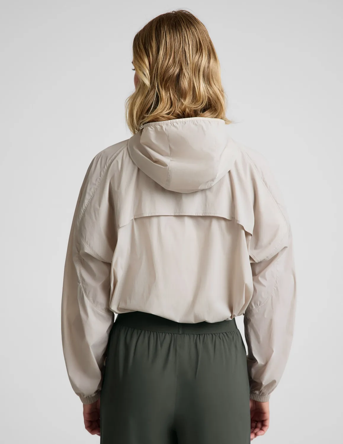 Beyond Yoga Places To Go träningsjacka Oat UPF 50+
