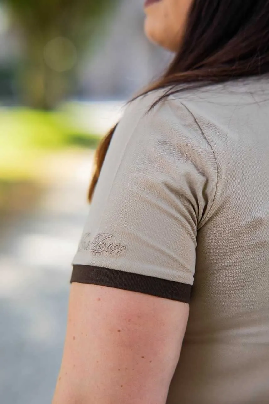 ZacZess Pebbles Polo Shirt piké svart funktionsmaterial
