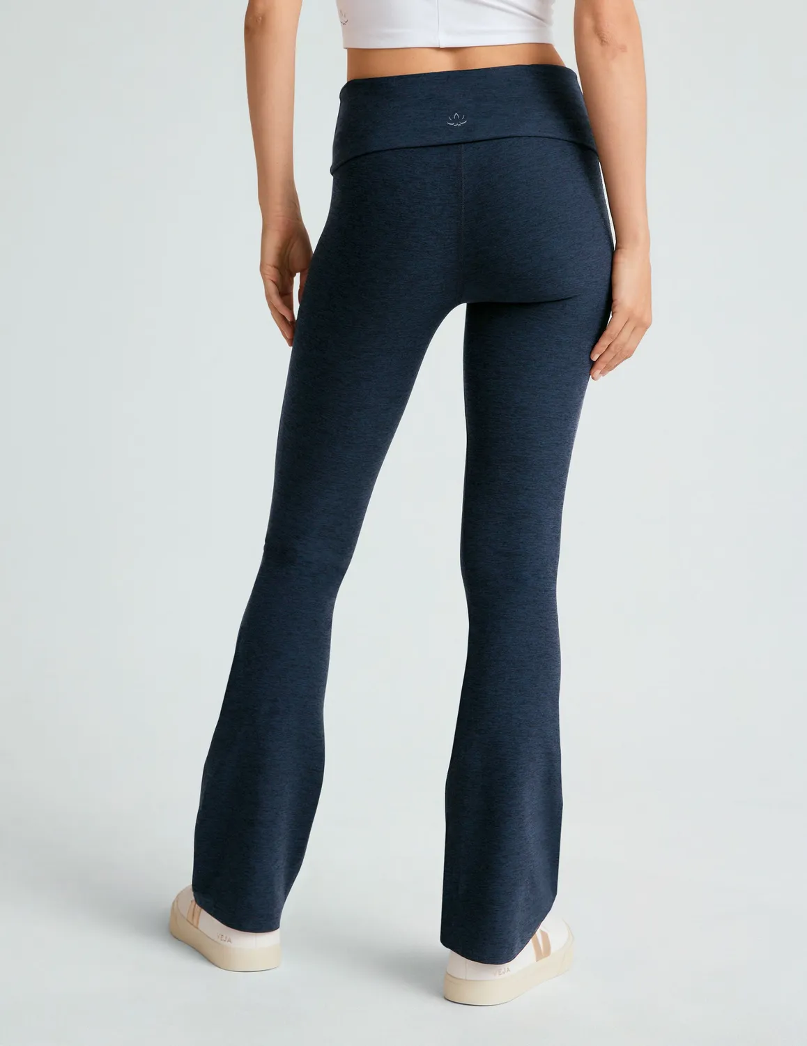 Beyond Yoga Spacedye Foldover Bootcut Pant byxor Nocturnal Navy