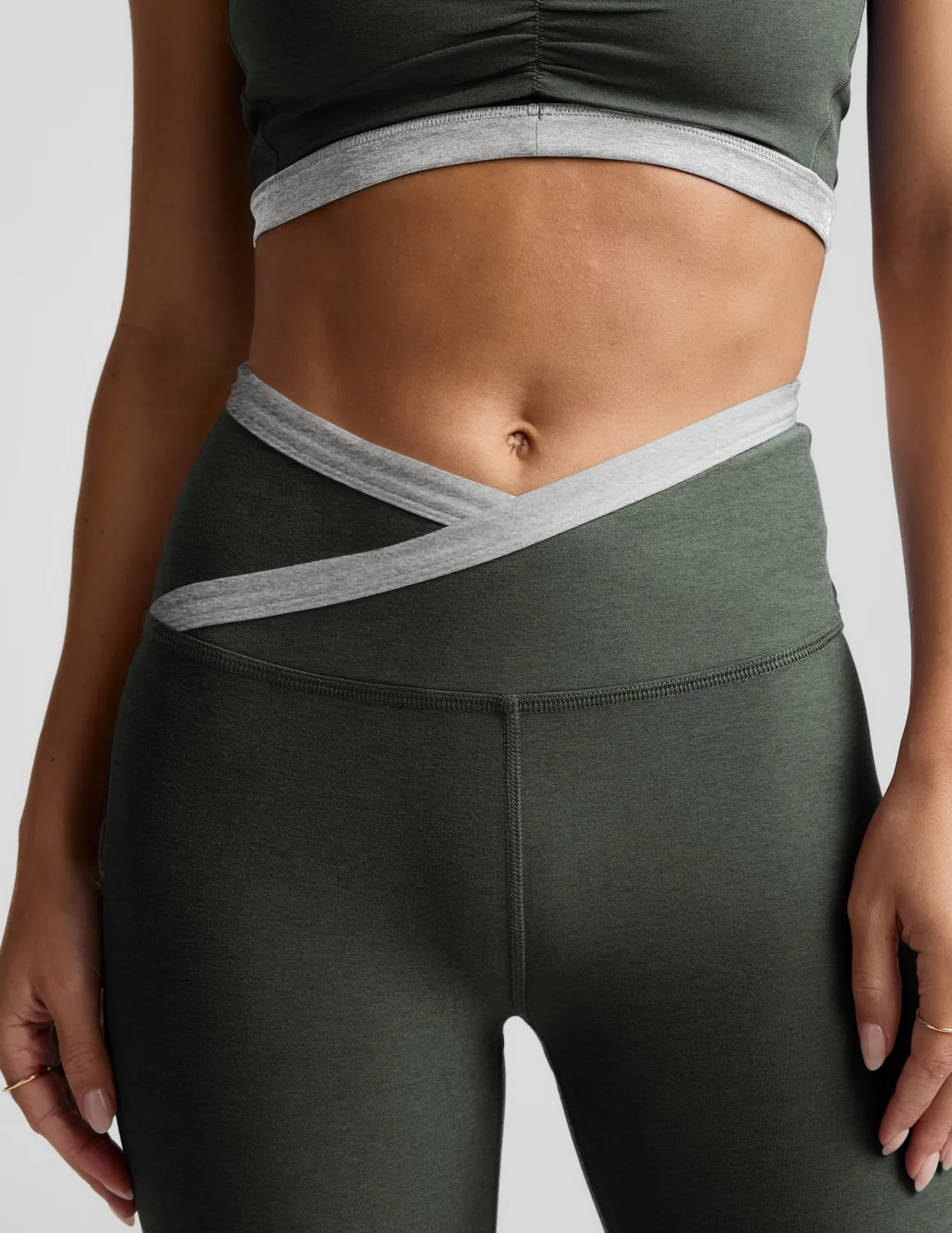 Beyond Yoga Spacedye Outlines High Waisted Midi tights grön