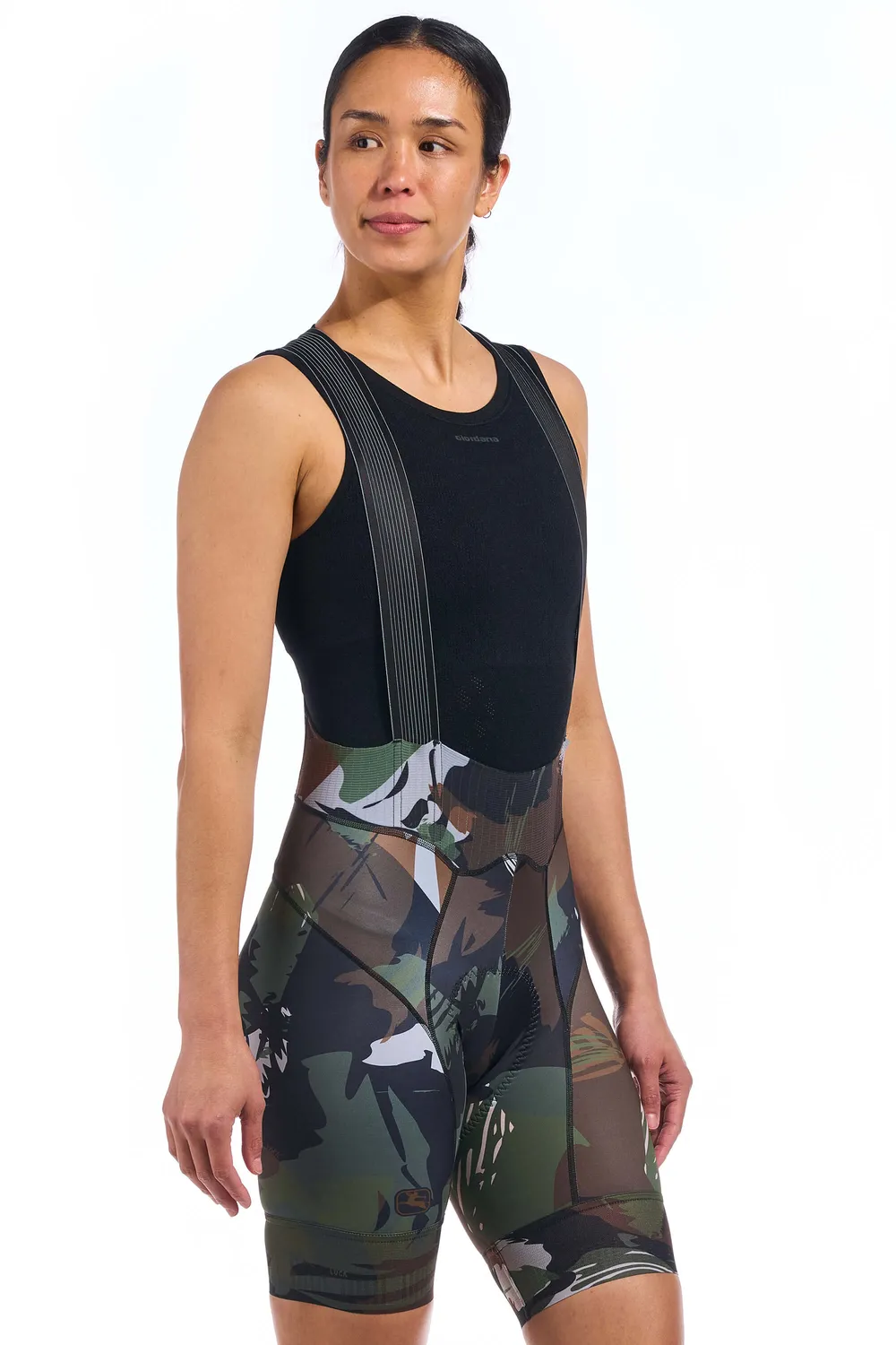 Giordana FR-C Brush Camo bibshorts dam svart