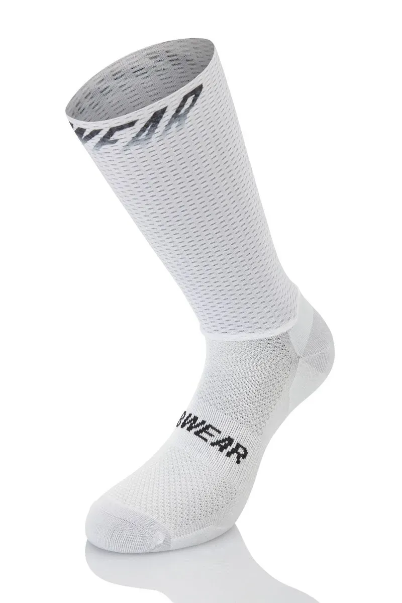 MB Wear Aero Dry cykelstrumpor vit S/M