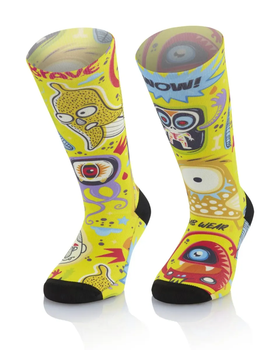 MB Wear Fun Ski Star Kids Cartoon skidstrumpor XS antibakteriella