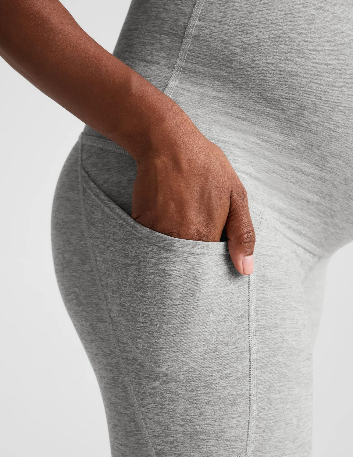 Beyond Yoga Spacedye Love the Bump mammaleggings Silver Mist midi