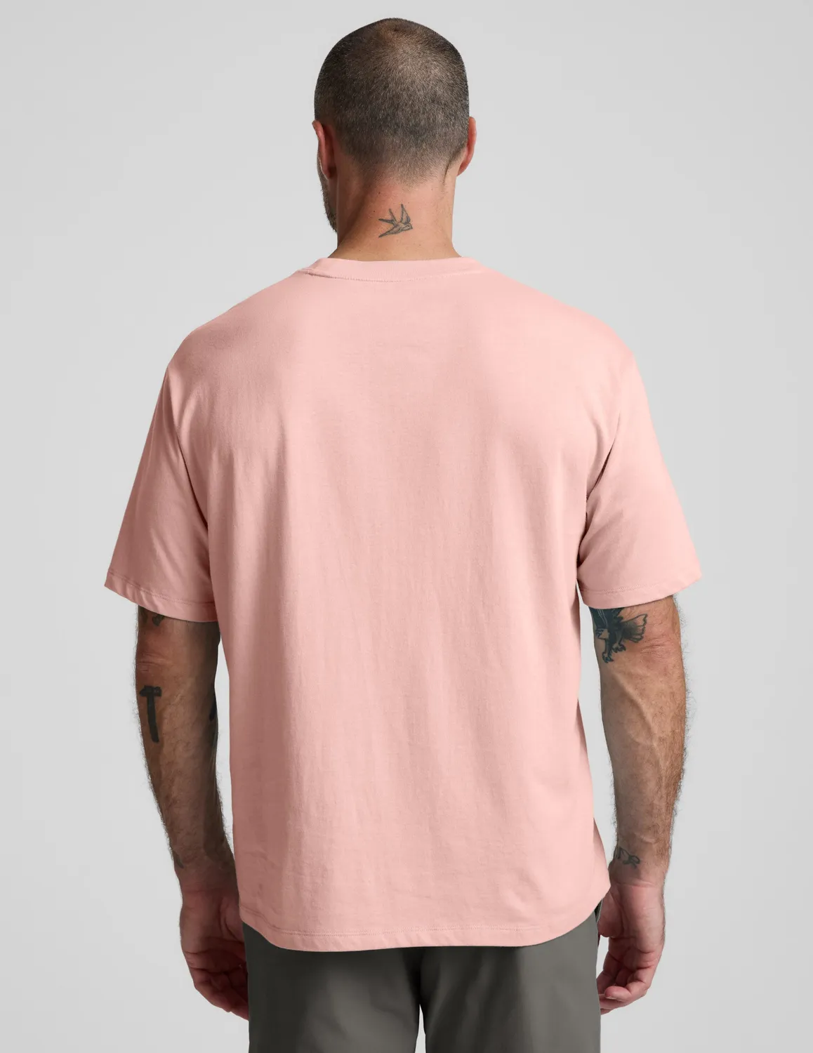 Beyond Yoga SoftKnit Cotton Tee t-shirt Umber Pink bomull herr