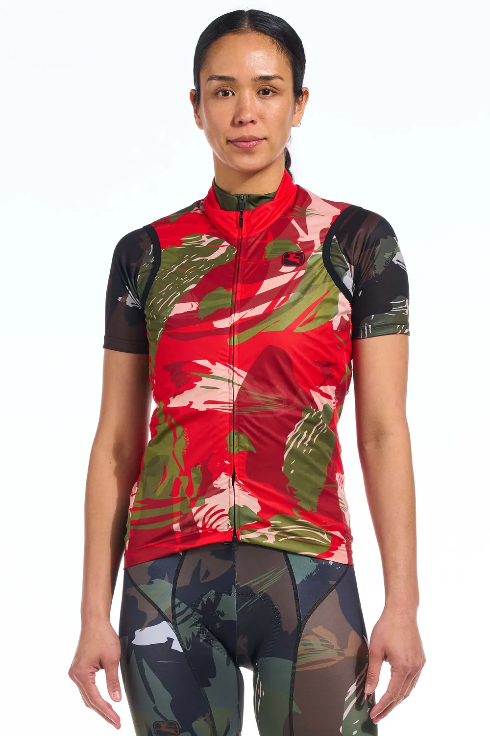 Giordana Brush Camo vindväst packbar camo