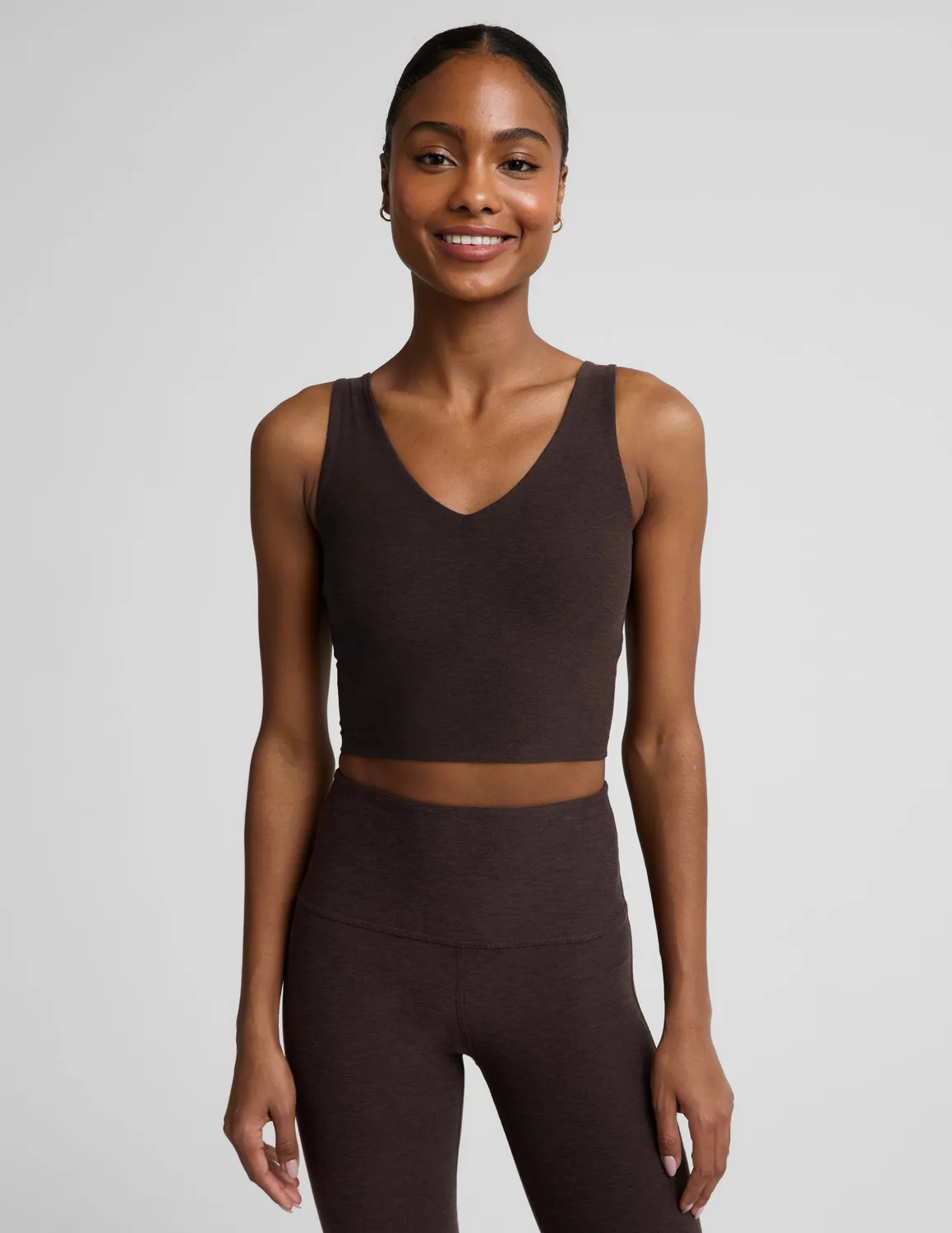 Beyond Yoga Spacedye Good Day Cropped Tank croptopp Dark Chocolate