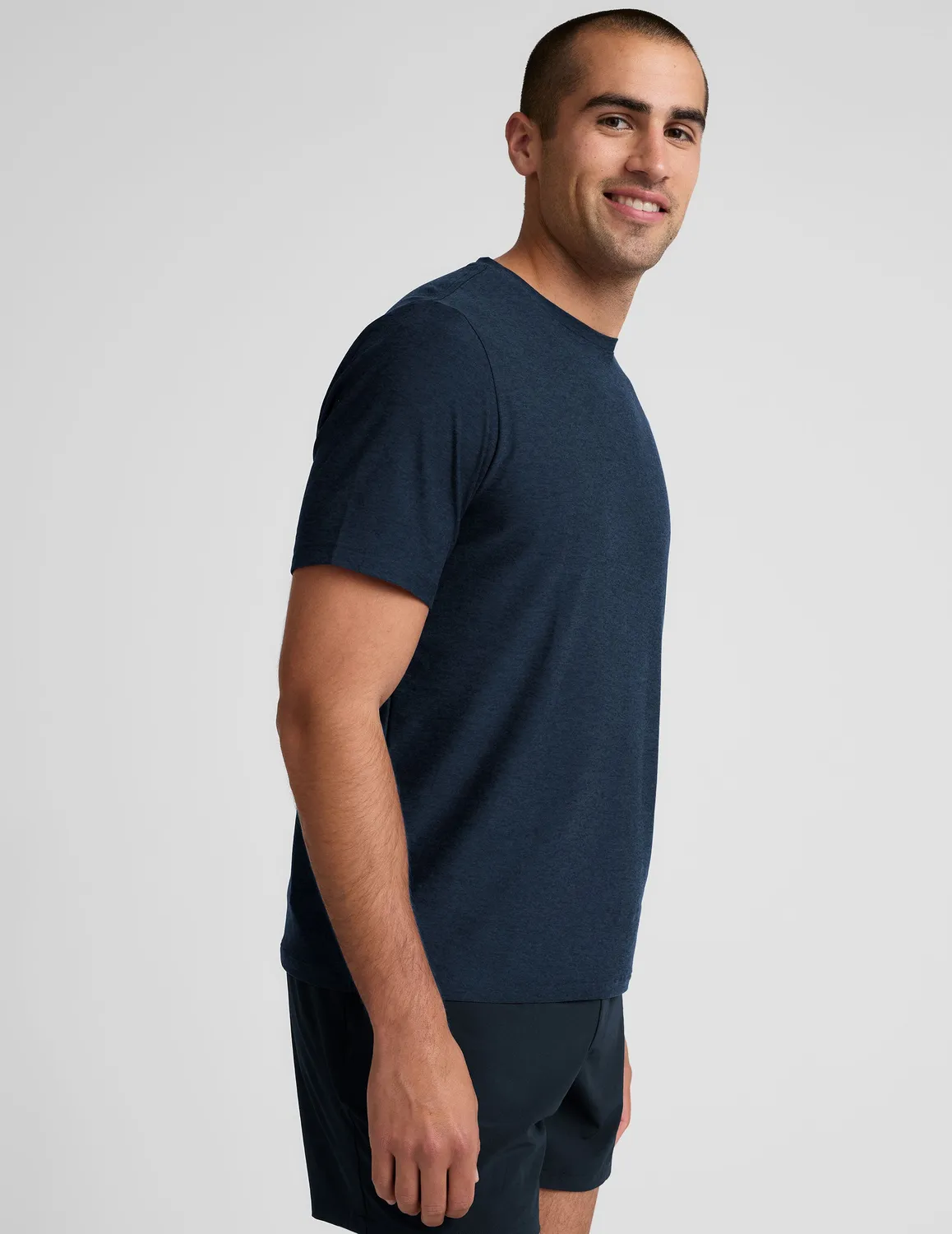Beyond Yoga Always Beyond Crew t-shirt herr Nocturnal Navy