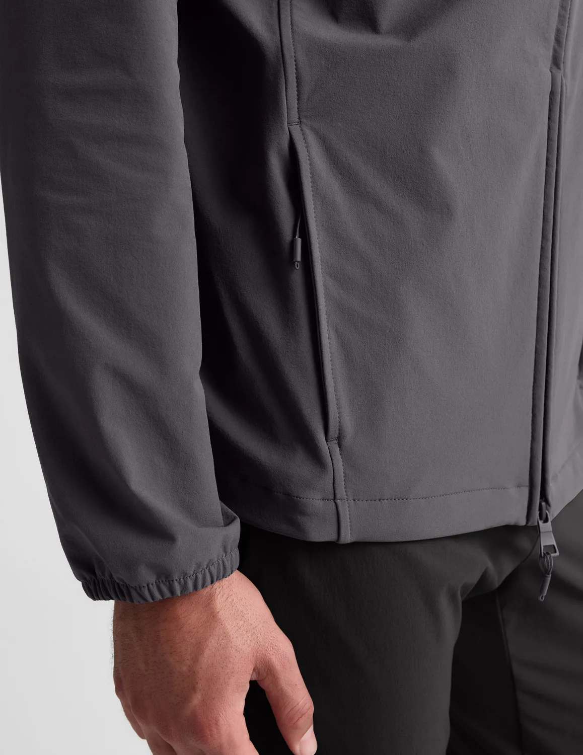 Beyond Yoga AirLite Hooded Full Zip jacka svart