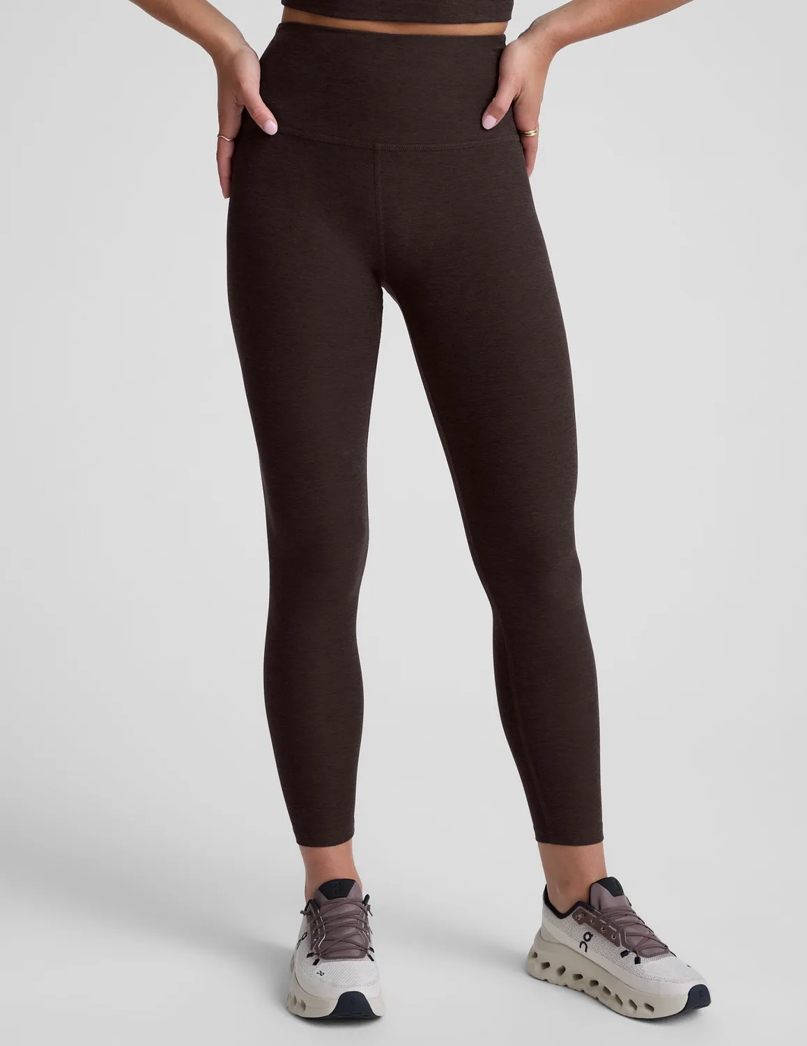 Beyond Yoga Spacedye Caught In The Midi High Waisted leggings dark chocolate