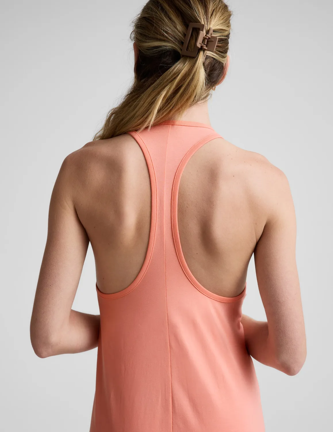 Beyond Yoga A Cut Above Racerback Maxi Dress dreamsicle