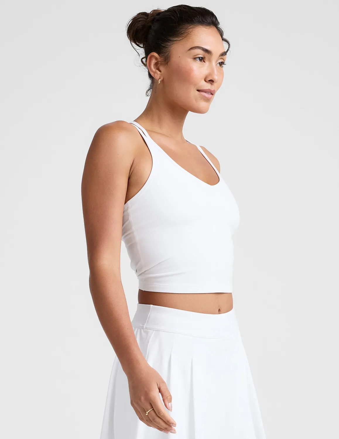 Beyond Yoga Spacedye Get Across Tank träningslinne Cloud White