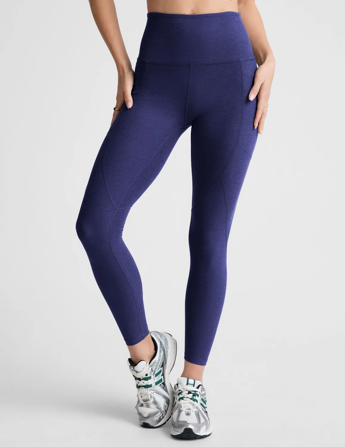 Beyond Yoga Spacedye Equipped Pocket Midi Legging tights Eternal Blue Heather