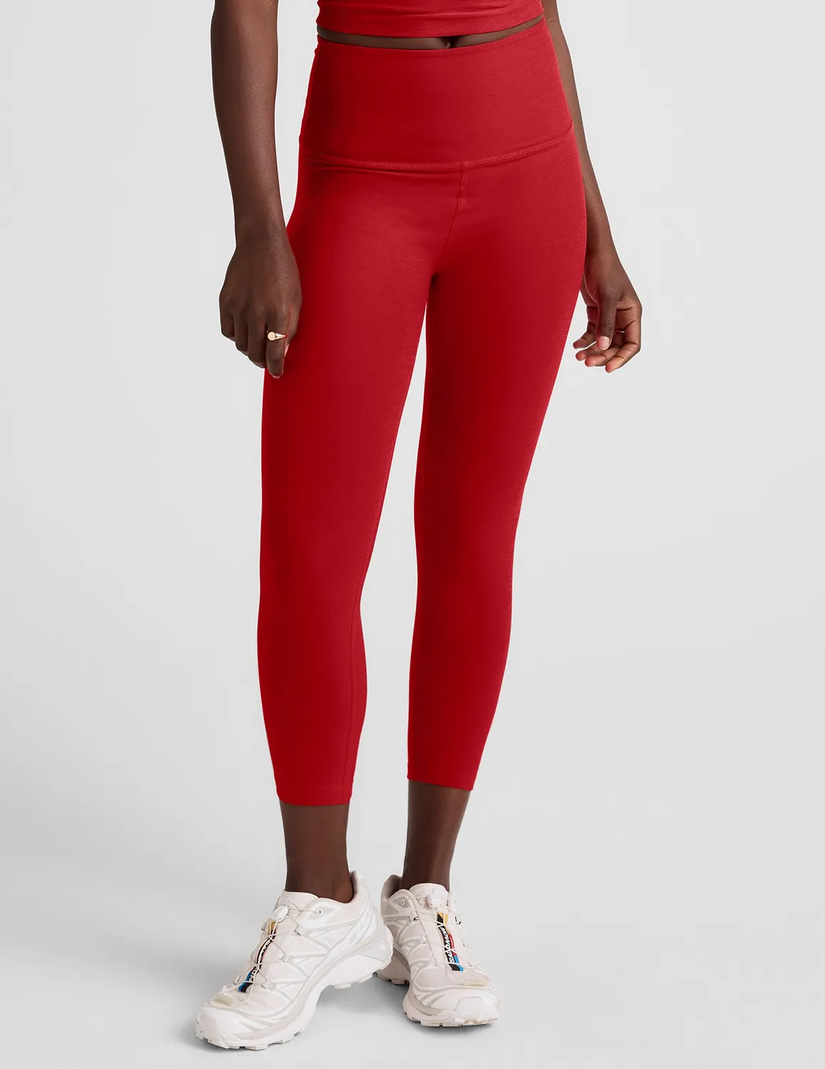 Beyond Yoga Spacedye Walk And Talk caprileggings Holly Red Heather