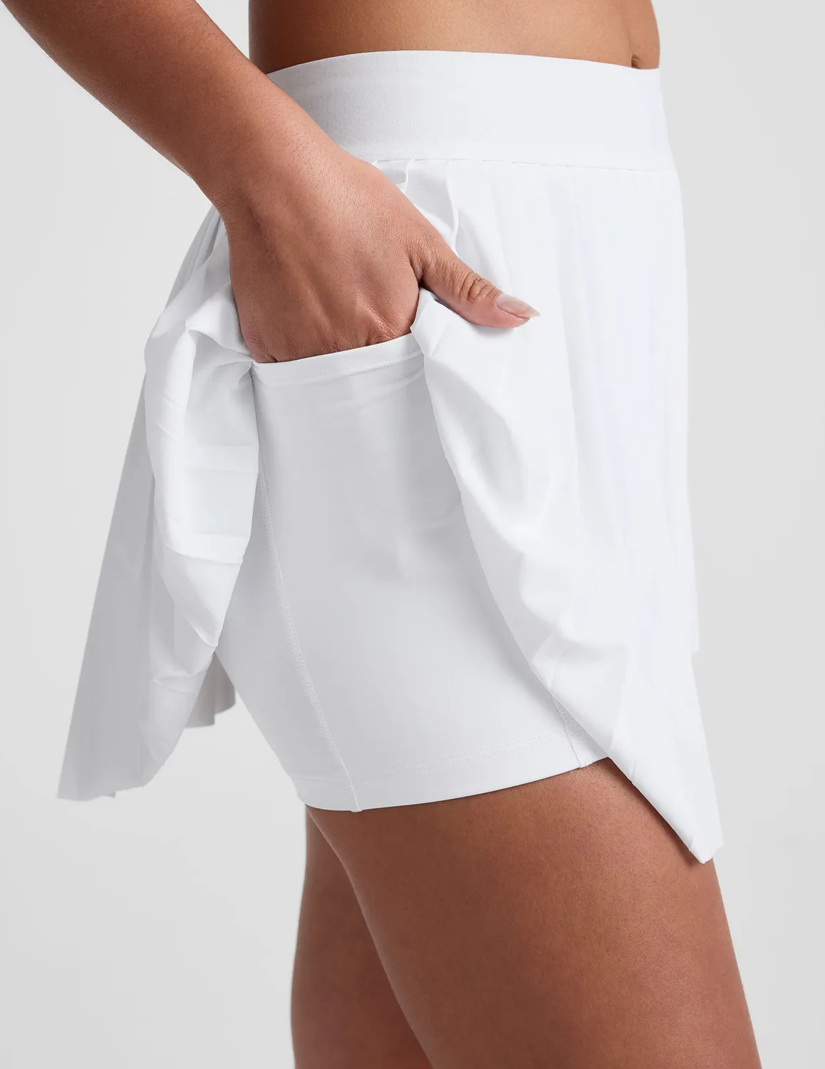 Beyond Yoga If You Pleats tenniskjol True White minikjol