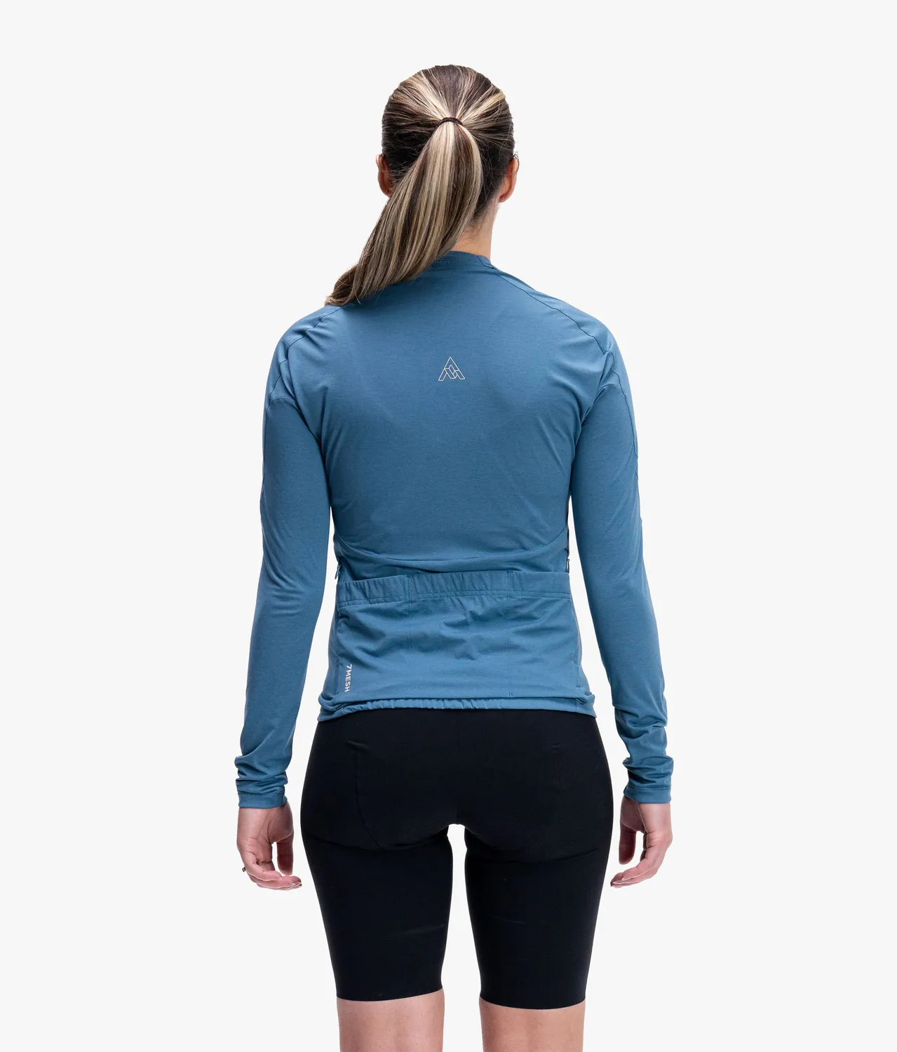 7MESH Atlas Long Sleeve Jersey cykeltröja Lake Blue långärmad