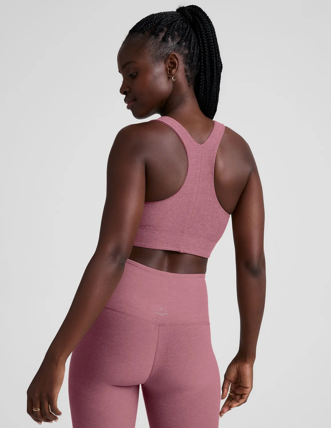Beyond Yoga Spacedye Simplicity Long Line Bra 2.0 sportbh Orchid Blossom rosa