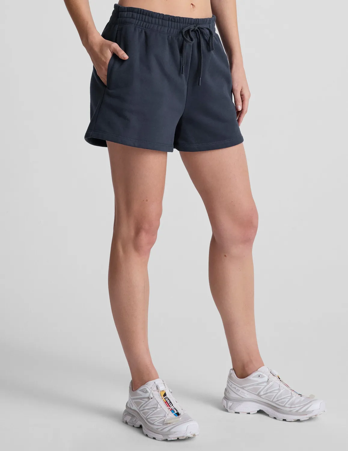 Beyond Yoga LuxeFleece Sweat Short mjukisshorts Nocturnal Navy