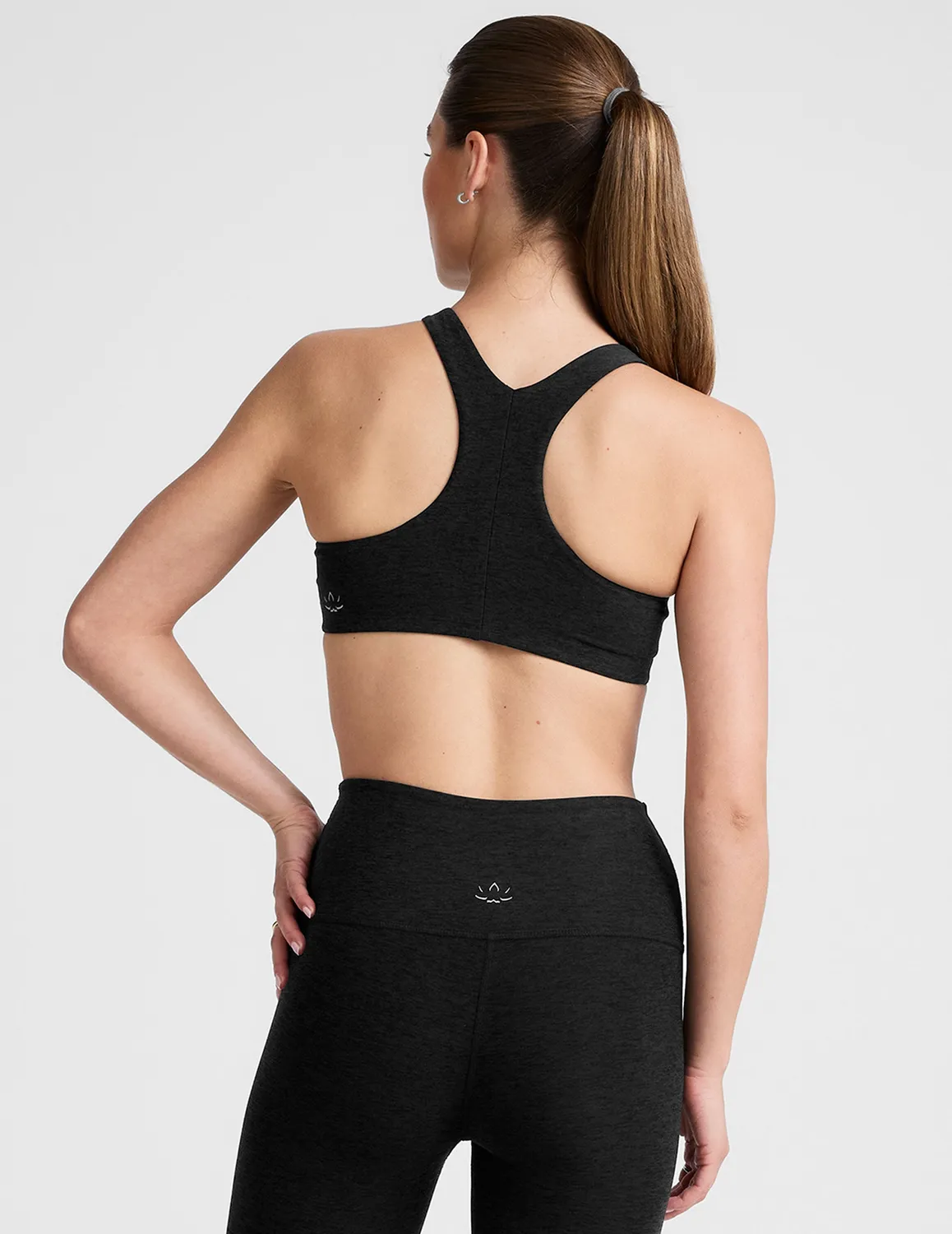 Beyond Yoga Spacedye Refocus Bra sportbh Darkest Night svart