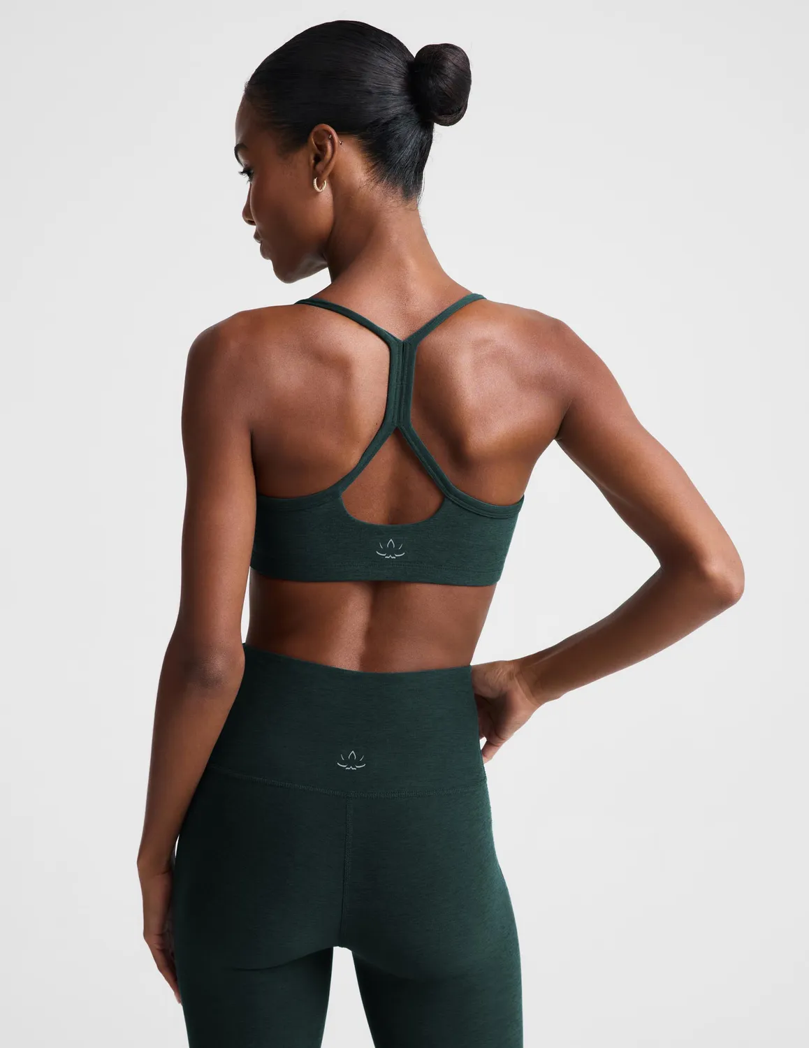 Beyond Yoga Spacedye Slim Racerback sportbh Dark Ivy mörkgrön medium