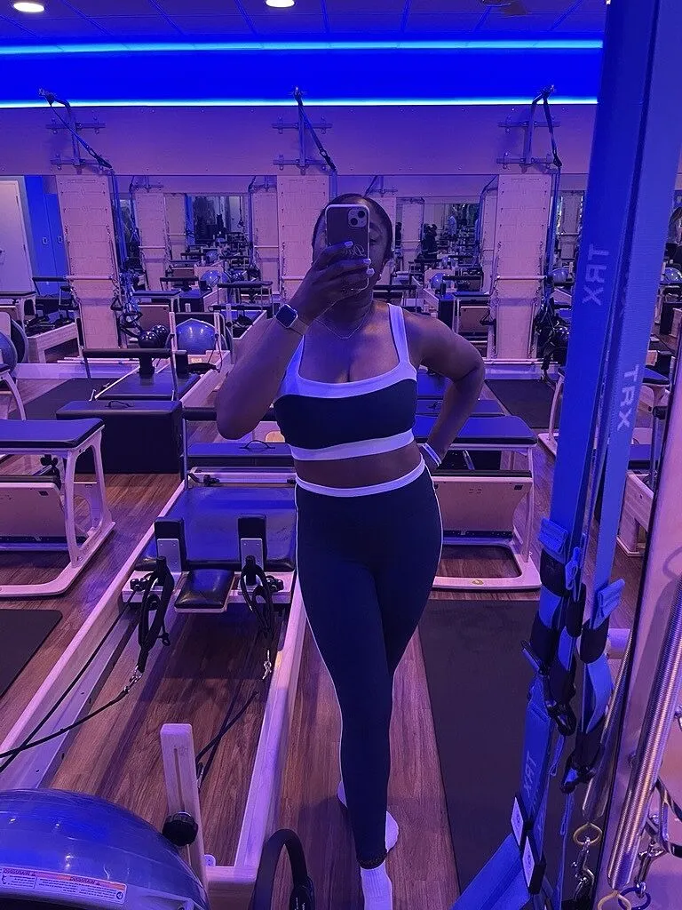 Beyond Yoga Spacedye Horizon Colorblock Bra sportbh fyrkantig